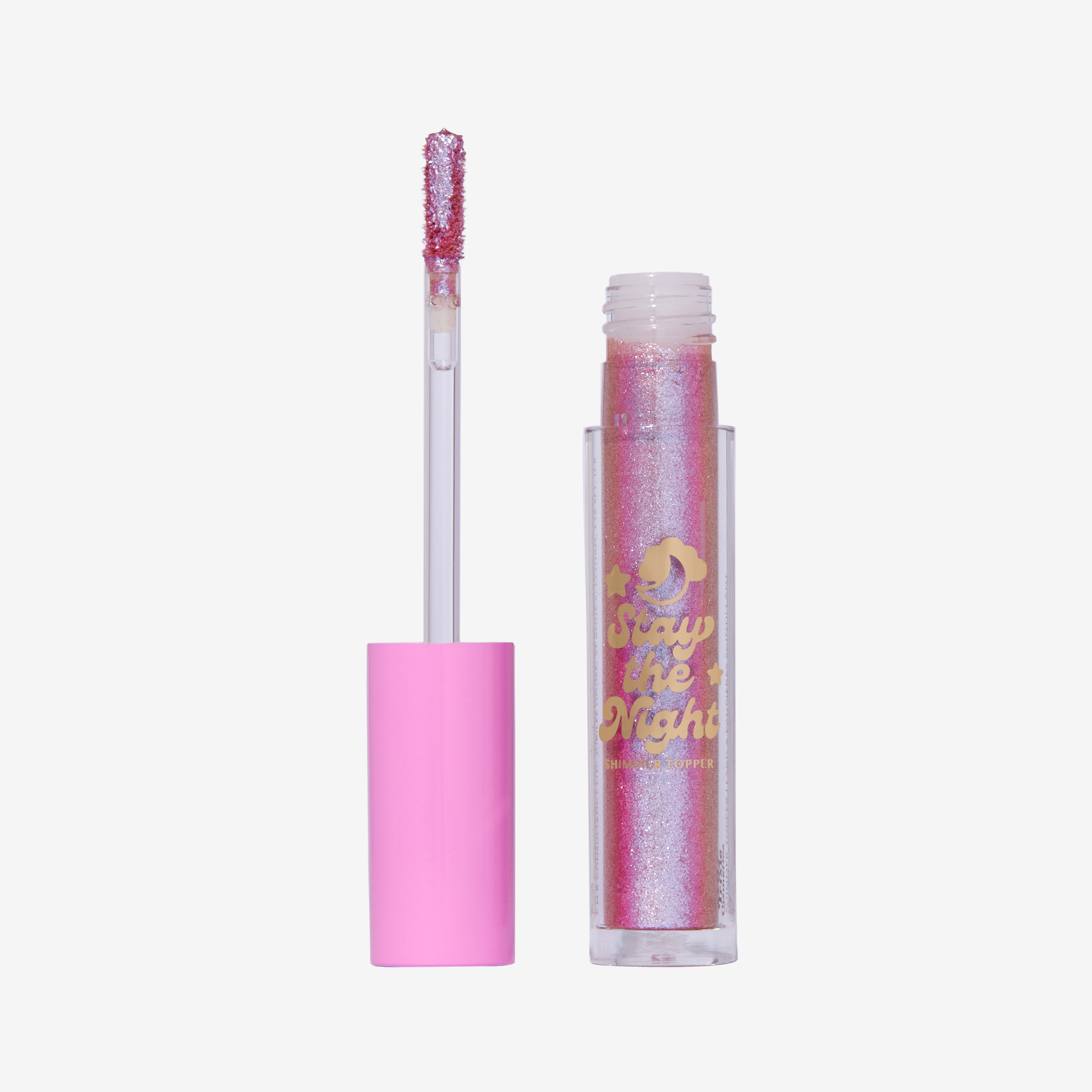 trixie cosmetics stay the night liquid shimmer topper sleeping cutie pink