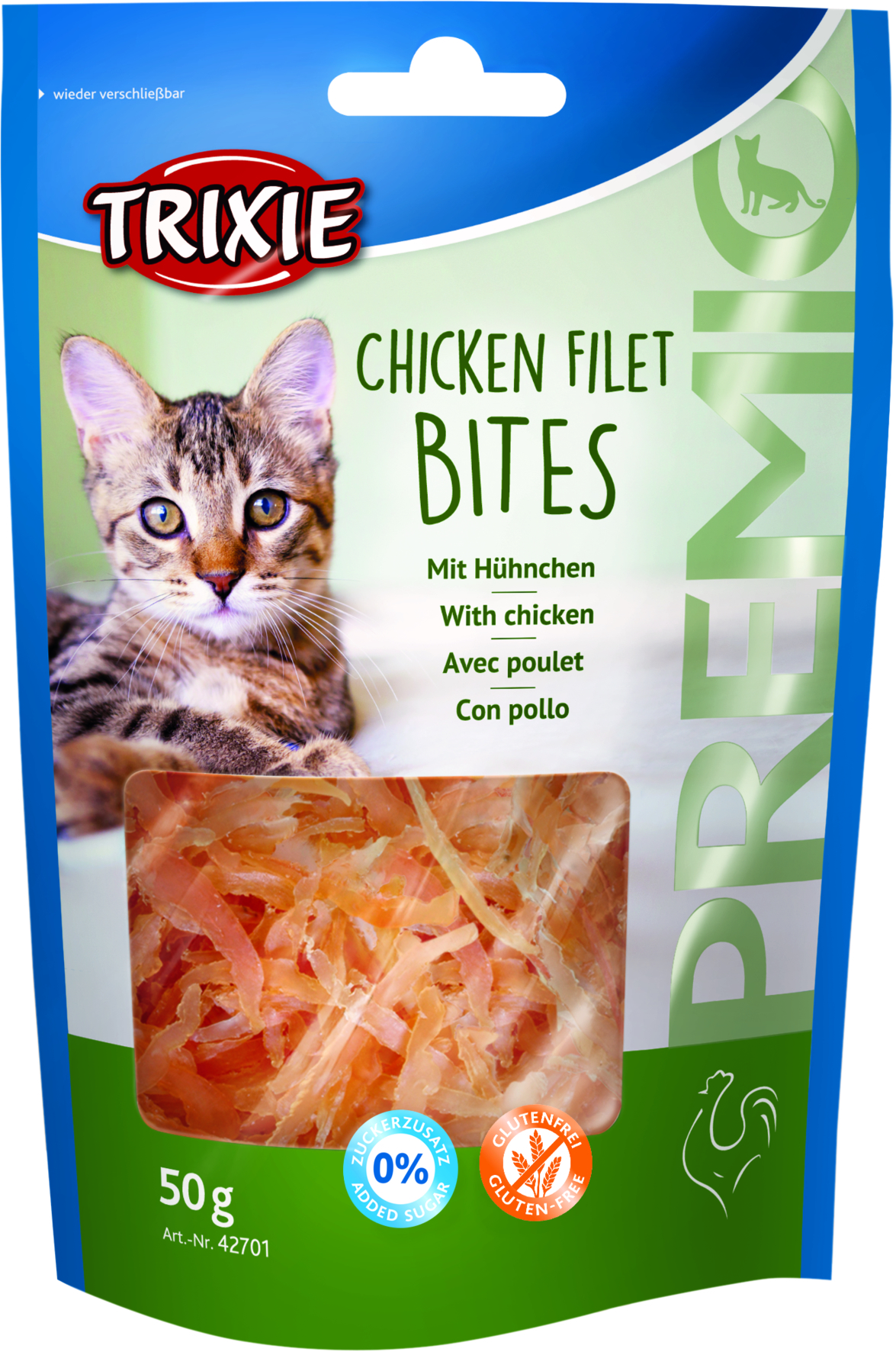 trixie premio chicken filet bites