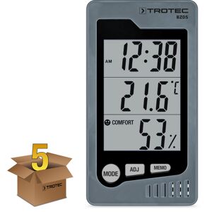Trotec Raum-thermohygrometer Bz05 Im 5er Paket