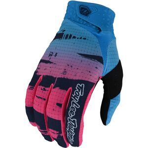 Troy Lee Designs One & Done Air Brushed Jugend Motocross Handschuhe - Pink Blau - Xl - Unisex