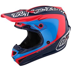 Troy Lee Designs Se4 One & Done Corsa Motocross Helm - Pink Blau - L - Unisex