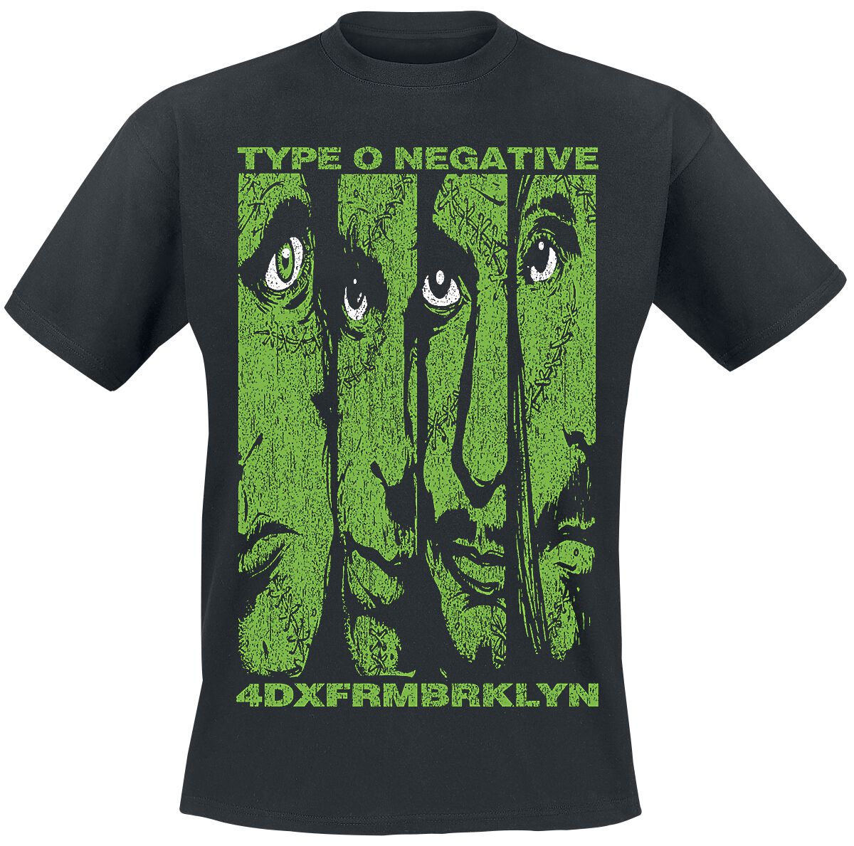 type o negative t-shirt - faces - s bis xxl - fÃ¼r mÃ¤nner - grÃ¶ÃŸe xxl - - lizenziertes merchandise! schwarz