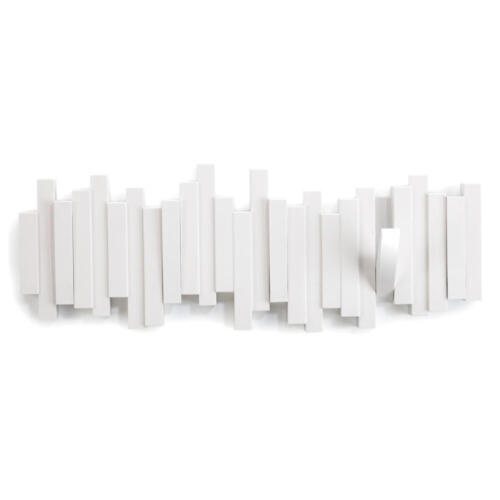 Umbra Sticks Multi Hook White 318211-660 Platzsparende Garderobenleiste Mit 5