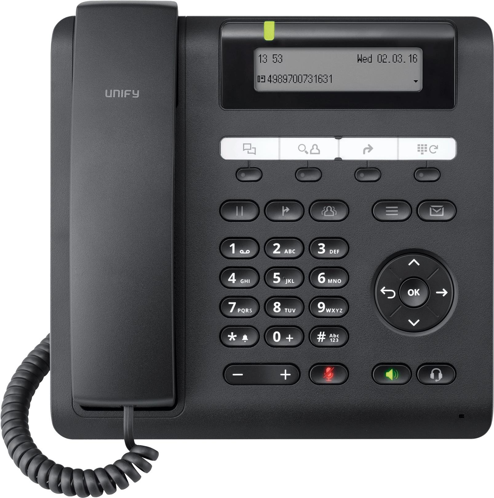 Unify Openscape Deskphone Cp200t - Ip-telefon - Schwarz (l30250-f600-c435)