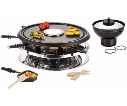 Unold Raclette 48726 Multi 4 In 1 Raclette/fondue/grill/heißer Stein ~d~