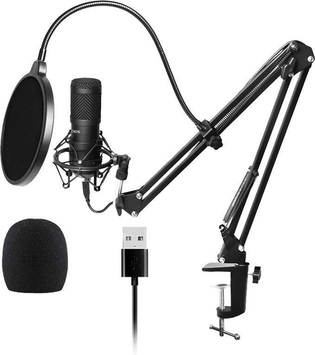 urgoods kondensatormikrofon mit arm - gaming - nierencharakteristik - mikrofon fÃ¼r pc - usb - mit stÃ¤nder - plop cap - rauschfilter - laptop - streaming