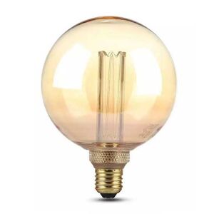 V-tac Vt-2195 4w Led Art Globus Lampe Vintage E27 G125 Glühfaden Bernsteinglas Warmweiß 1800k – Sku 7475