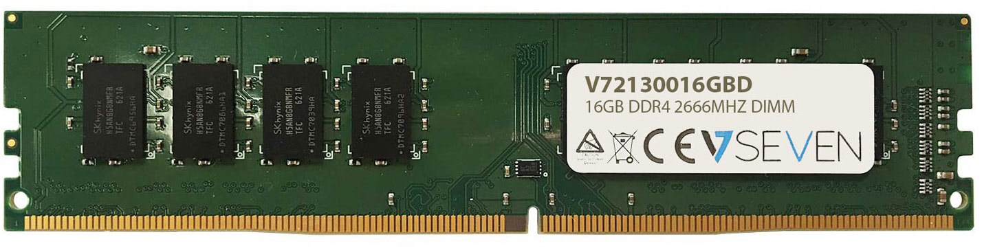 V7 V72130016gbd Memoria Ram 16gb Ddr4 Pc4-21300 2666mhz 1.2v Dimm