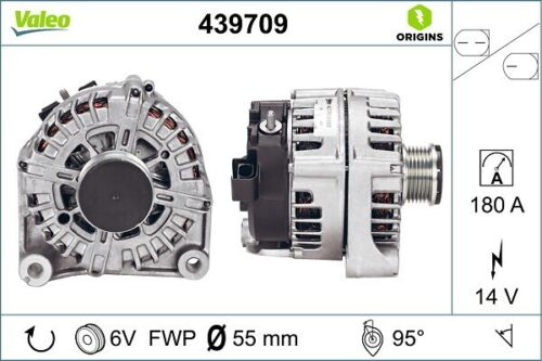 Valeo 439709 Lichtmaschine Generator 180a 14v Für Bmw 3 Touring (e91) X3 (f25)