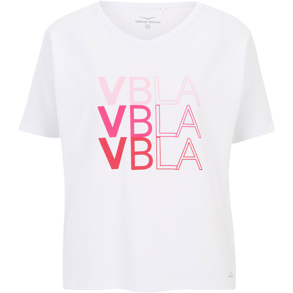 venice beach - reagan t-shirt damen weiÃŸ donna