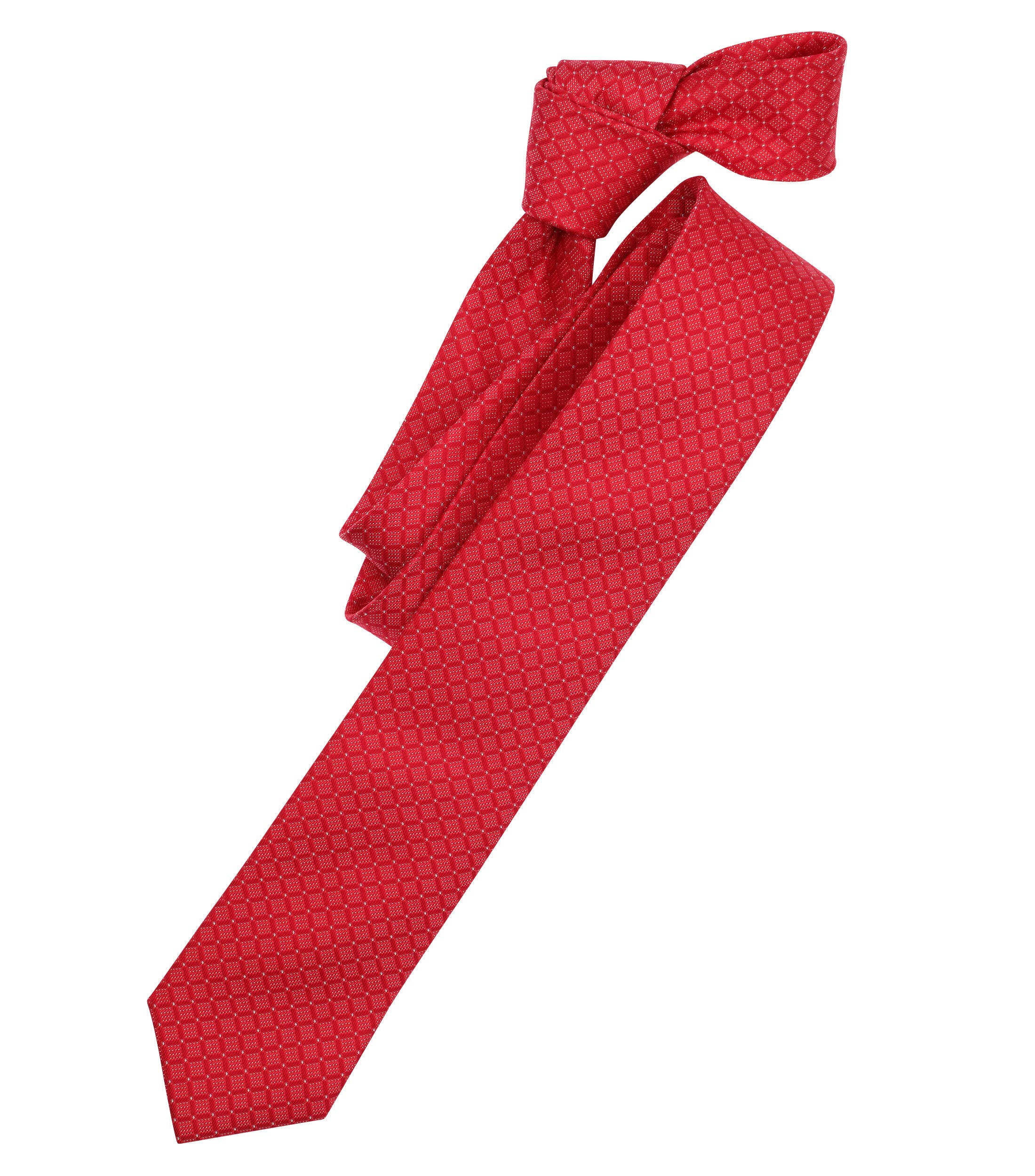 venti struktur krawatte kariert rot
