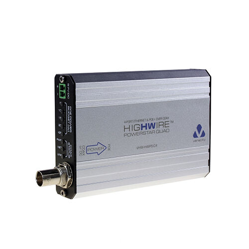 Veracity Vhw-hwps-c4 Highwire Powerstar Quad 4 Ports Poe Switch Over Koaxialkabel