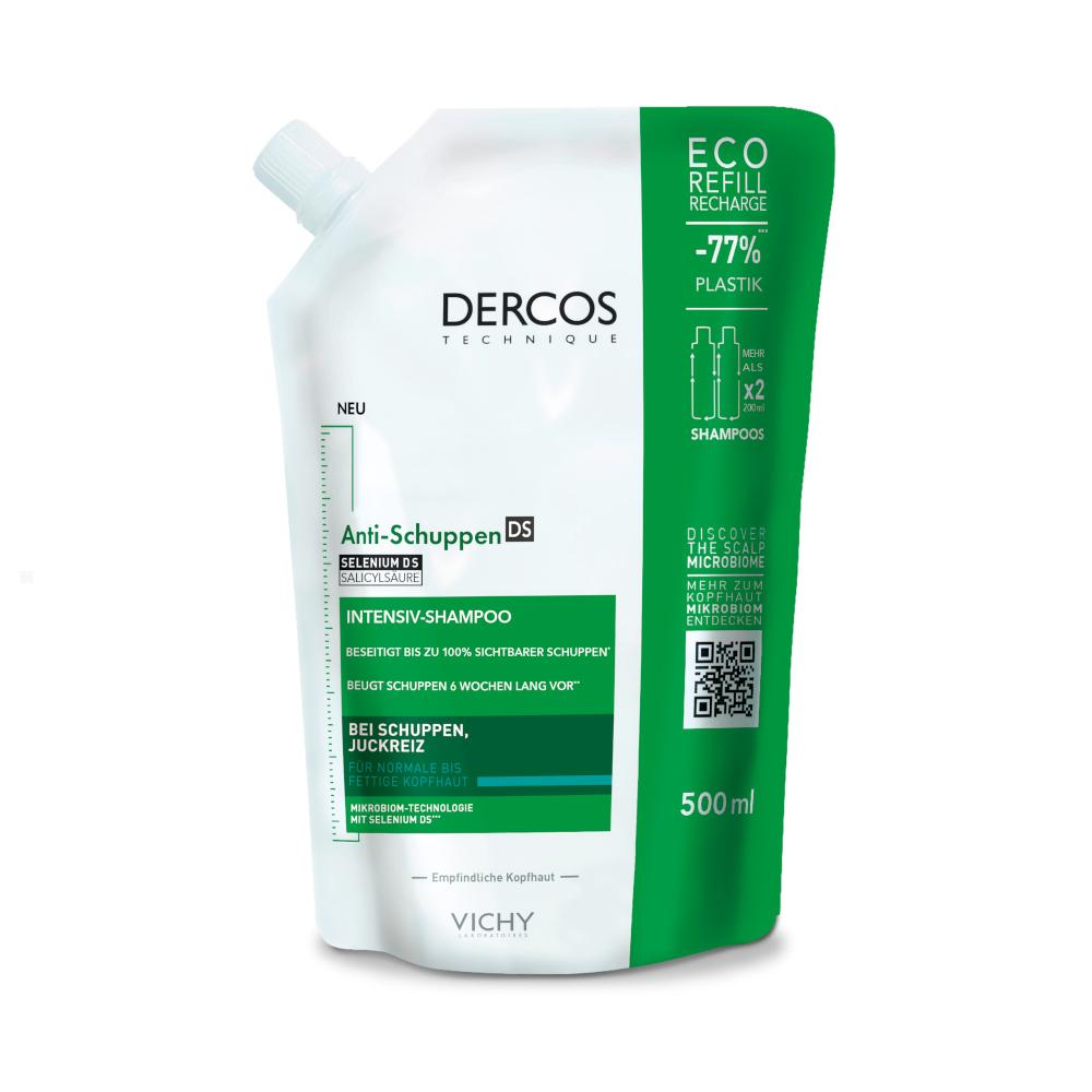 Vichy Dercos Anti-schuppen Advanced Action Shampoo 390ml/500ml - Normales/fettiges Haar