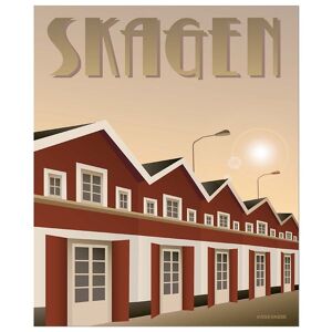 Vissevasse Poster - 30x40 - Skagen - Hafen - Vissevasse - One Size - Poster