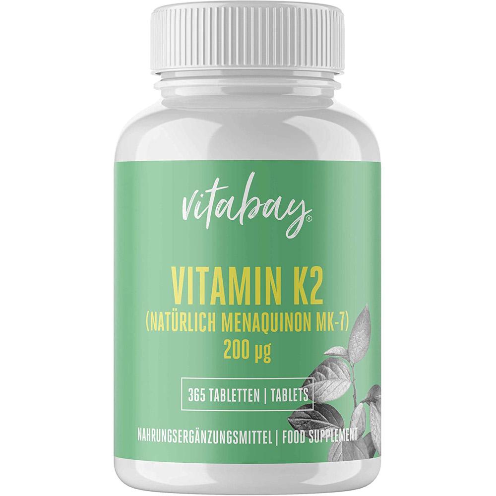 Vitamin K2 200 µg Mk-7 Vegan Tabletten Jahrespack. 365 St