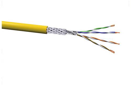 voka kabelwerk 17020231-100 netzwerkkabel cat 7a s/ftp 4 x 2 x 0.324mmÂ² gelb 100m