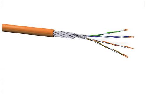 voka kabelwerk 17020350-100 netzwerkkabel cat 7 s/ftp 4 x 2 x 0.259mmÂ² orange 100m