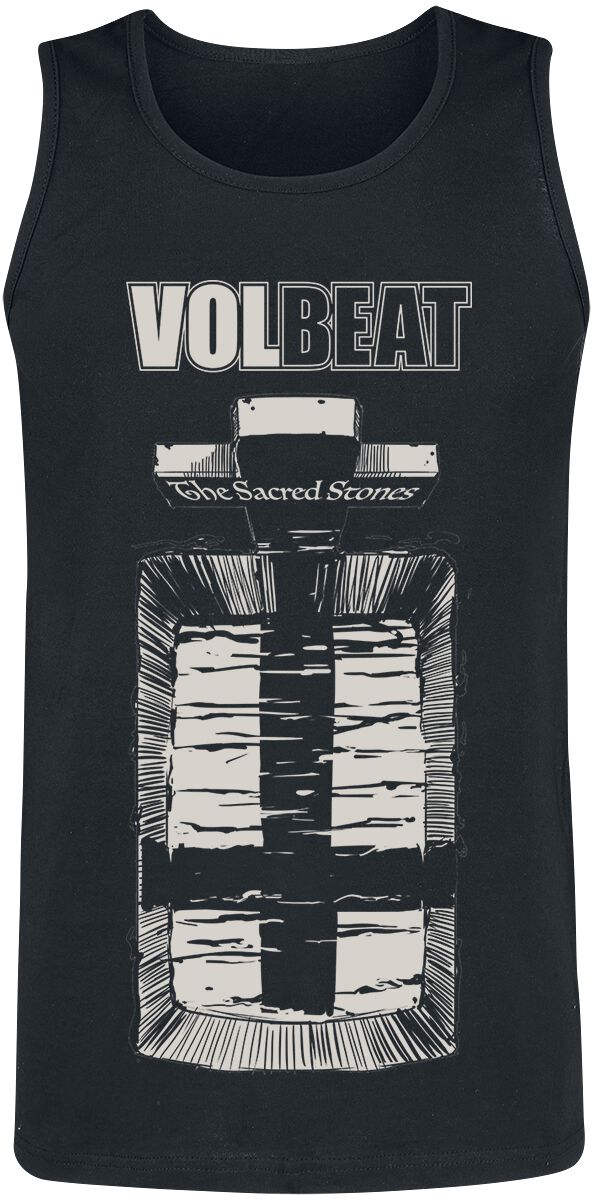 volbeat tank-top - the scared stones - s bis 4xl - fÃ¼r mÃ¤nner - grÃ¶ÃŸe m - - emp exklusives merchandise! schwarz