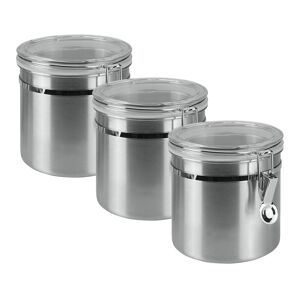 Vorratsdose Metaltex Lebensmittelaufbewahrungsbehälter Gr. H: 12 Cm, Silberfarben Vorratsdosen