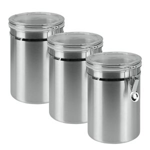 Vorratsdose Metaltex Lebensmittelaufbewahrungsbehälter Gr. H: 19,3 Cm, Silberfarben Vorratsdosen