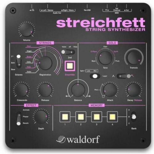 Waldorf Streichfett * New * 128-voice Polyphonic Strings Synthesizer