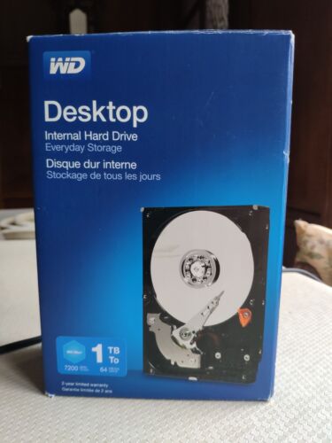 Wd Desktop Mainstream Retail Kit 1 Tb 3,5 Zoll Sata 7200 1/min Festplatte (int