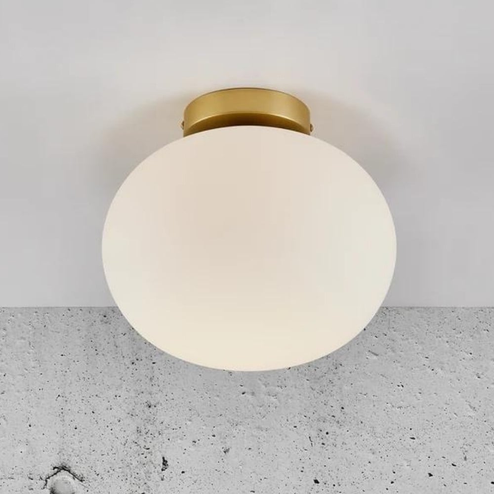 Weiß Messing Modern Deckenlampe Deckenleuchte 1x25w/e27 Ip20
