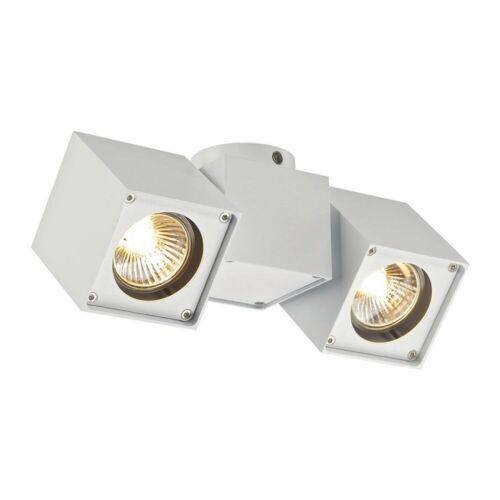 Weiß Moderne Spot Strahler Reflektor 2x50w/gu10 Ip20 22,5x7x9 [cm]