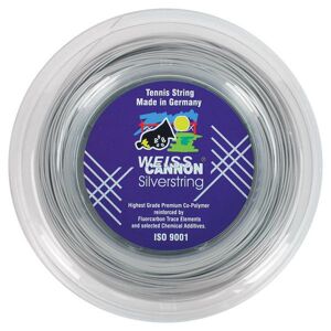 Weiss Cannon Silverstring ( 200m Rolle ) Metallic-silber 1,20 Mm (0,47 Eur/m)