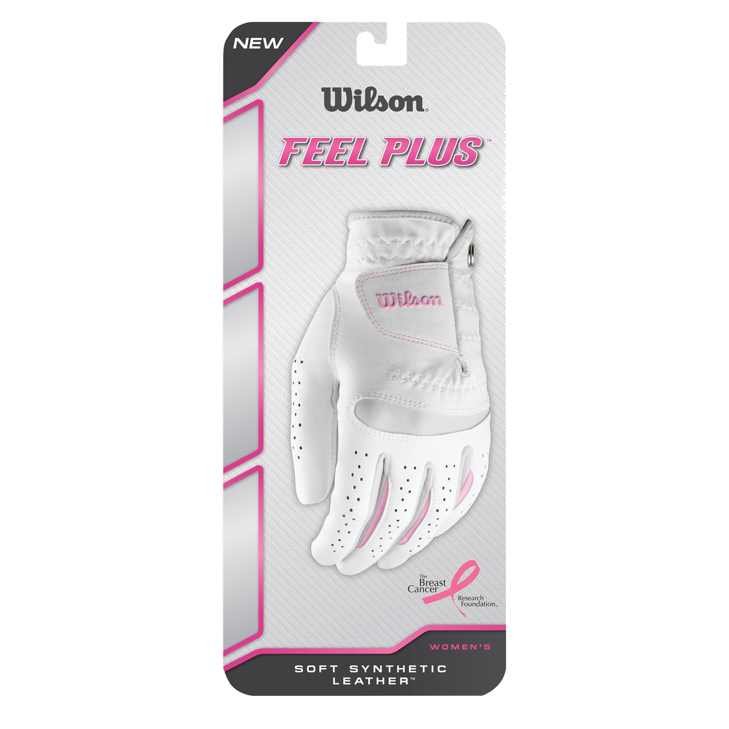 Wilson Feel Plus Damen Handschuh, Linke Hand (für Rechtshänder), S, Weiss