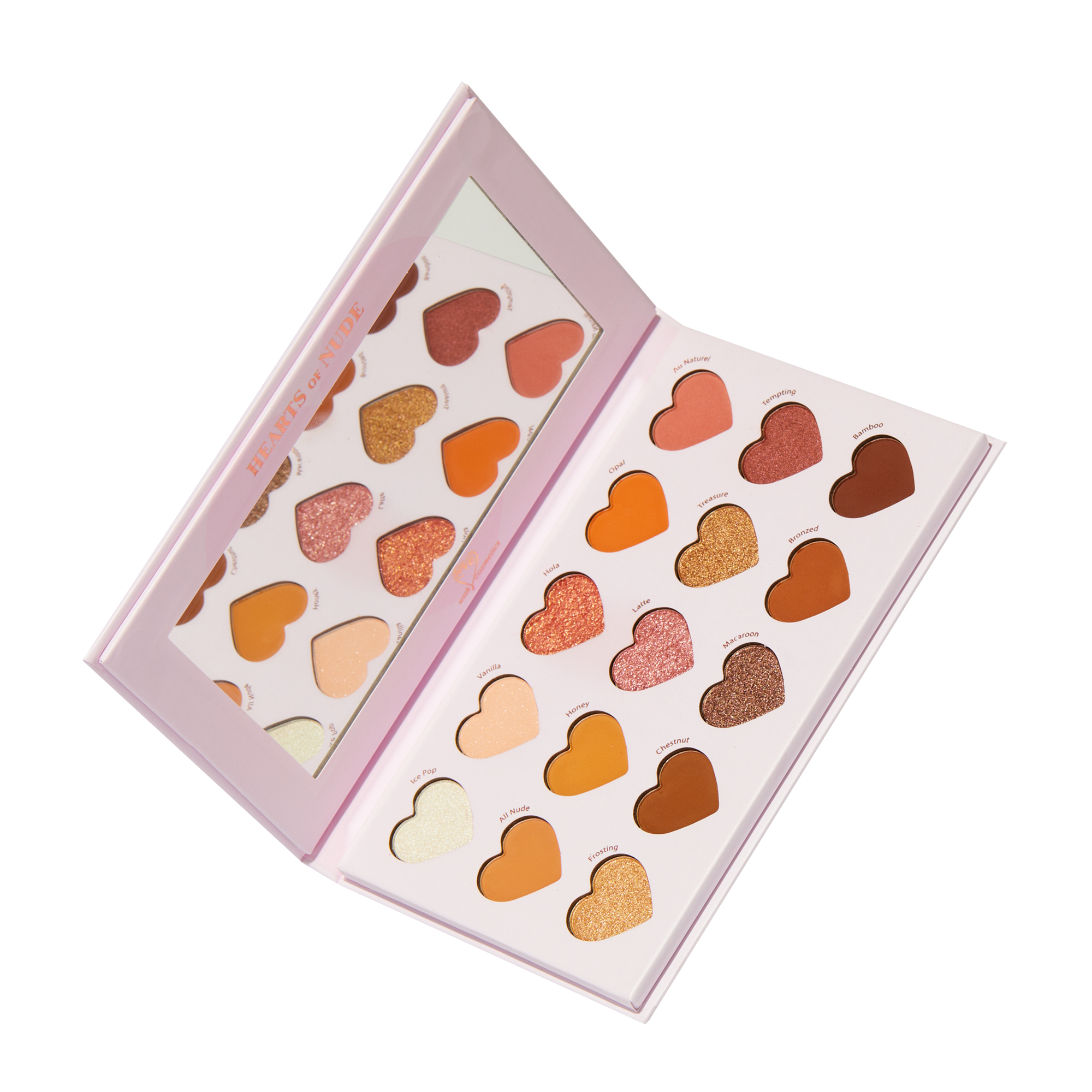 with love cosmetics hearts of nude palette