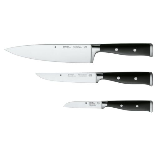 Wmf KÜchenmesser 3-teilig Set Edelstahl Gemüsemesser Schwarz Messer