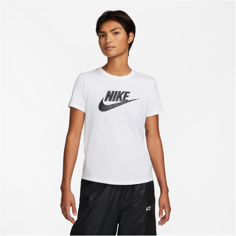 Women’s Short Sleeve T-shirt Tee Essentl Nike Icn Dx7906 100 White . T-shirt Neu