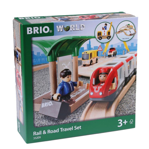 World Zug- & Roadway Reiseset 33209 - Brio - One Size - Züge