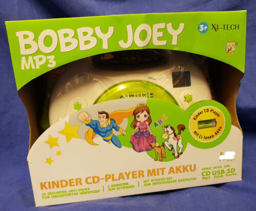 X4-tech Kinder Cd-player Bobby Joey Mp3 Mit Akku Und Netzteil