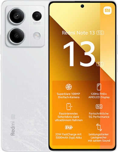 Xiaomi Smartphone Redmi Note 13 5g 8+256gb 6,67 Zoll Android 13 Handy 108mp