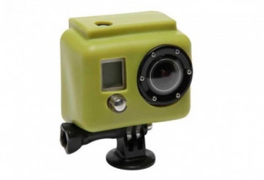 xsories green silicon schutzhulle fur gopro hd kamera