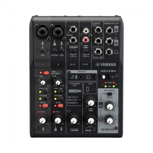 Yamaha Ag06 Mk2 Live Streaming Mixer Neu