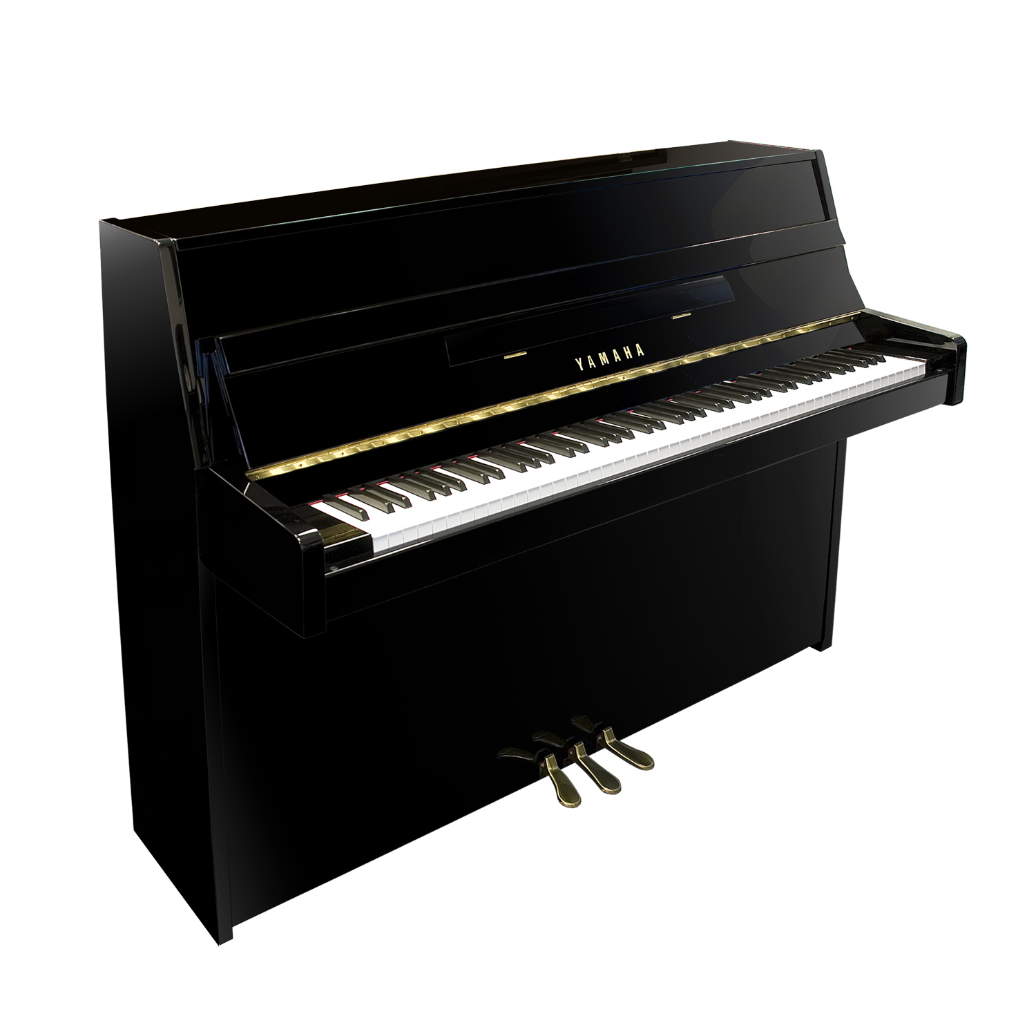 yamaha b1 klavier - schwarz, mit bank und leuchte