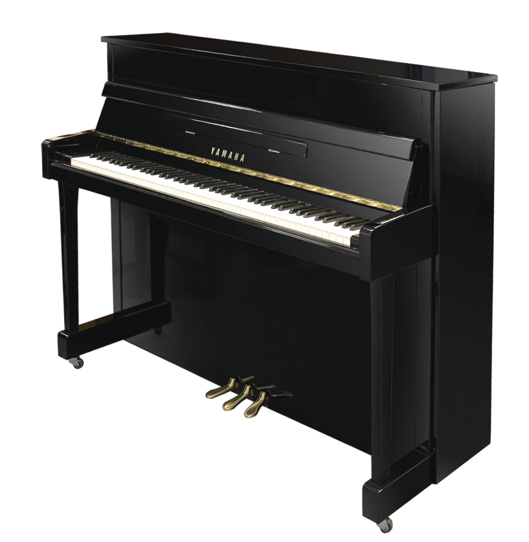 yamaha b2 klavier, schwarz hochglanz, inkl. klavierbank