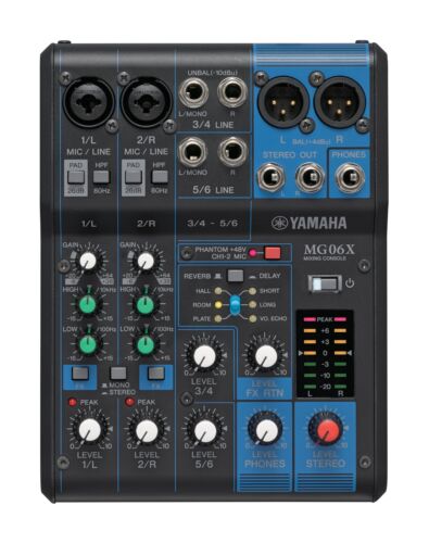 Yamaha Mg06x - 6 Kanal Studio Mischpult Mixer Pa Bühne - Ovp & Neu