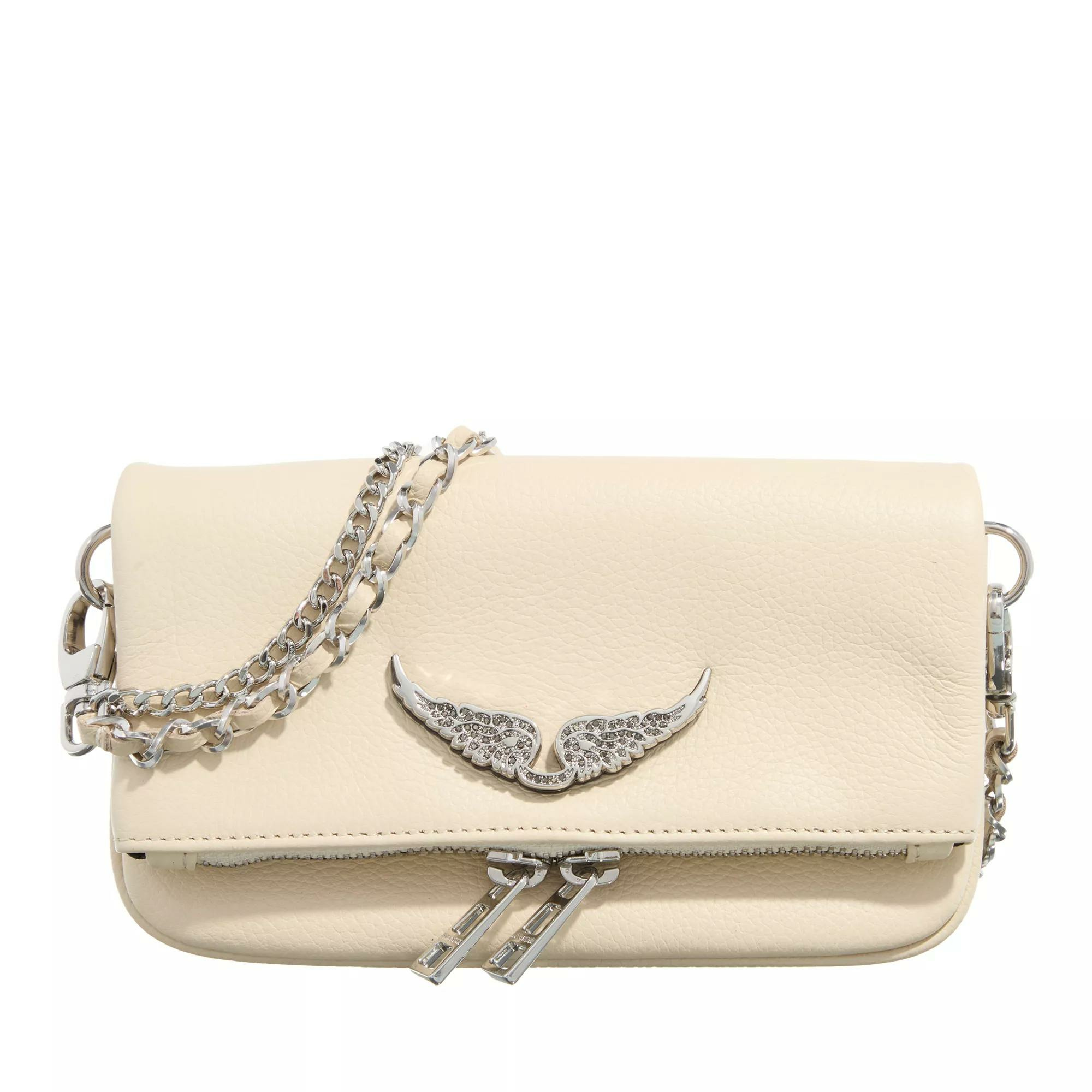 zadig & voltaire crossbody bags - rock nano swing your wings - gr. unisize - in - fÃ¼r damen creme donna