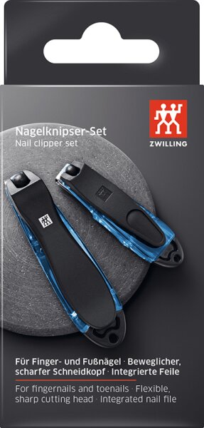 zwilling beauty nagelknipser set, blau, 2-tlg.